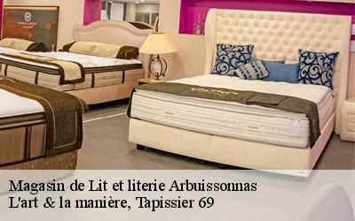 Magasin de Lit et literie  arbuissonnas-69460 L'art & la manière, Tapissier 69