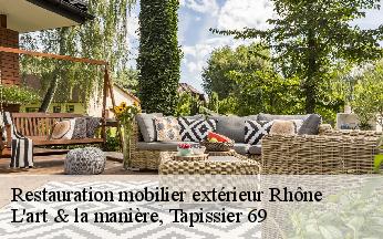 Restauration mobilier extérieur 69 Rhône  L'art & la manière, Tapissier 69