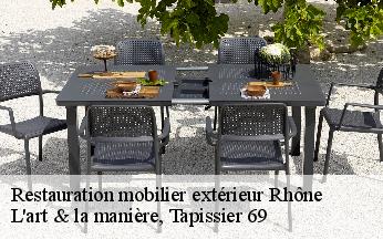 Restauration mobilier extérieur 69 Rhône  L'art & la manière, Tapissier 69