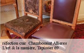 réfection cuir   chambosaint-allieres-69870 L'art & la manière, Tapissier 69