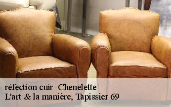 réfection cuir   chenelette-69430 L'art & la manière, Tapissier 69