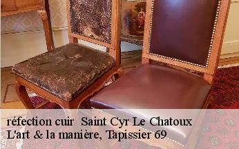 réfection cuir   saint-cyr-le-chatoux-69870 L'art & la manière, Tapissier 69