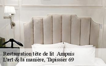 Restauration tête de lit   ampuis-69420 L'art & la manière, Tapissier 69