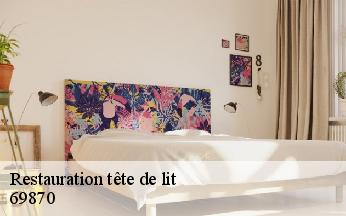 Restauration tête de lit   chambosaint-allieres-69870 L'art & la manière, Tapissier 69