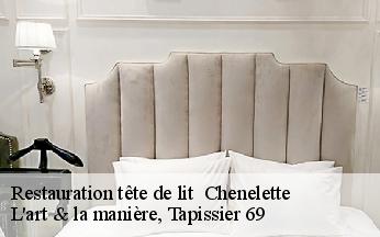 Restauration tête de lit   chenelette-69430 L'art & la manière, Tapissier 69