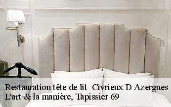 Restauration tête de lit   civrieux-d-azergues-69380 L'art & la manière, Tapissier 69