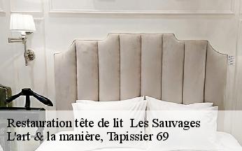 Restauration tête de lit   les-sauvages-69170 L'art & la manière, Tapissier 69