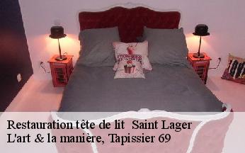 Restauration tête de lit   saint-lager-69220 L'art & la manière, Tapissier 69