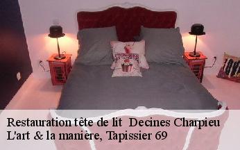 Restauration tête de lit   decines-charpieu-69150 L'art & la manière, Tapissier 69