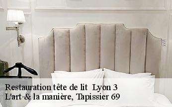Restauration tête de lit   lyon-3-69003 L'art & la manière, Tapissier 69