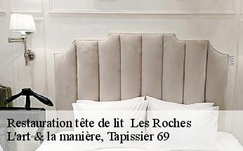 Restauration tête de lit   les-roches-69690 L'art & la manière, Tapissier 69