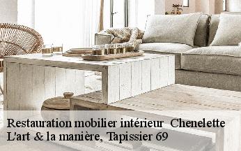 Restauration mobilier intérieur   chenelette-69430 L'art & la manière, Tapissier 69